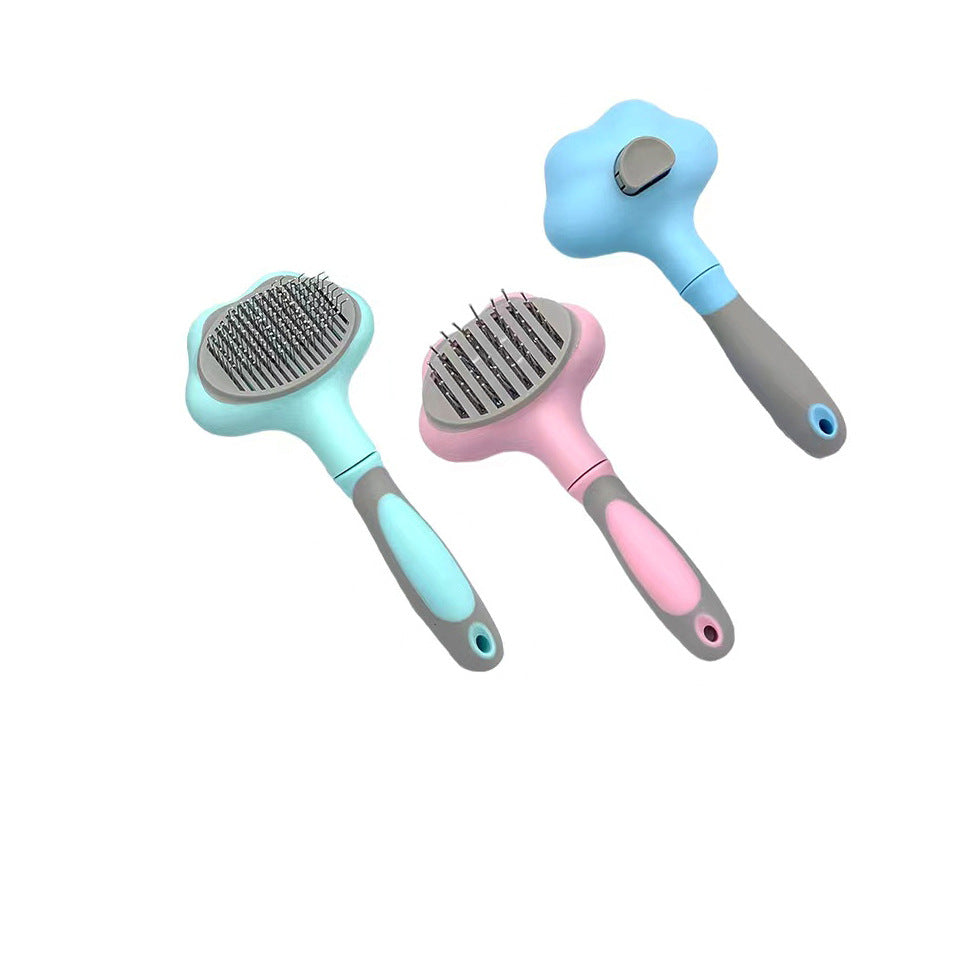 Pet Grooming Comb Hair Removal Comb Massage Comb Dog Cat Fading Comb Automatic Knot Comb