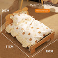 Cat Bed Universal Pet Bed Pet Nest Dog Nest Removable Solid Wood Bed Cute Kitten Princess Bed Pet Supplies