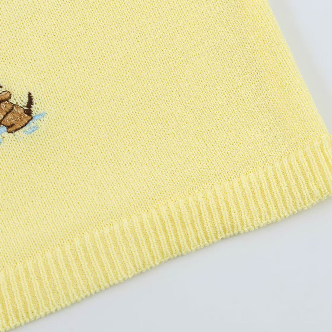 Women's Knit Cardigan with Cute Pet Embroidery