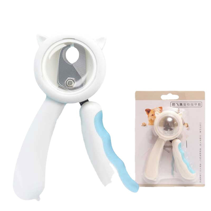 Pet Nail Clipper Stainless Steel Splash-proof Cat Nail Clipper Cleaning Grooming Pet Nail Clipper