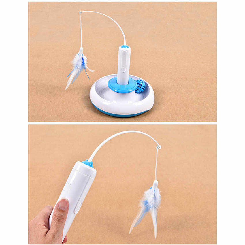 Electric 360 Feather Teaser Toy